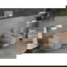Mexen Teo WC misa Rimless s pomaly padajúcim sedátkom, duroplast, cappucino matná - 30854064