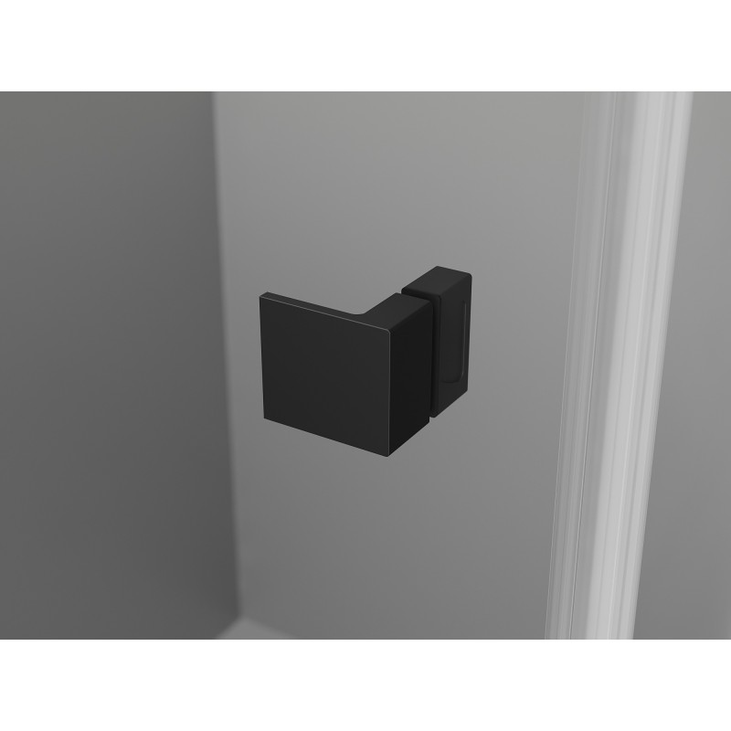 Mexen Lunar Duo dvojkrídlové sprchové dvere 170 cm, transparentné, čierne - 834D-170-000-70-00