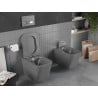 Mexen Teo misa wc Rimless s pomaly sklopiteľnou doskou slim, duroplast, tmavosivá matná - 30854071