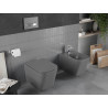 Mexen Teo WC miska Rimless s pomaly klesajúcou doskou slim, duroplast, tmavosivá matná - 30854071