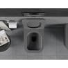 Mexen Teo WC misa Rimless s pomaly padajúcim sedátkom, duroplast, šedá tmavomatná - 30854071