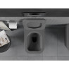 Mexen Teo WC miska Rimless s pomaly klesajúcou doskou slim, duroplast, tmavosivá matná - 30854071