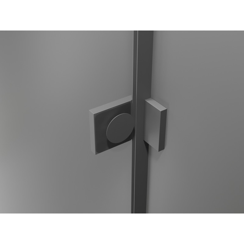 Mexen Lunar Duo sprchové dvere výklopné 190 cm, transparentné, gun metal - 834D-180-000-95-00 - 834D-190-000-95-00