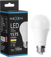 Mexen Nova LED žiarovka E27, A60, 15W, Teplá - 3000K, 1575 lm - L100-E27-1530-01