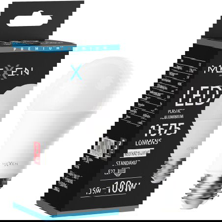 Mexen Nova LED žiarovka E27, A60, 15W, Neutrálna - 4000K, 1575 lm - L100-E27-1540-01