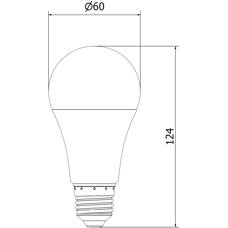 Mexen Nova LED žiarovka E27, A60, 15W, Studená - 6500K, 1575 lm - L100-E27-1565-01