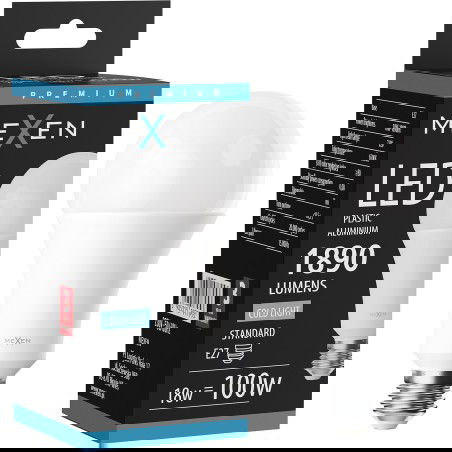 Mexen Nova LED žiarovka E27, A70, 18W, Studená - 6500K, 1890 lm - L100-E27-1865-01
