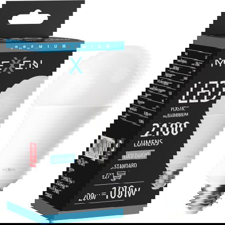 Mexen Nova LED žiarovka E27, A70, 20W, Studená - 6500K, 2100 lm - L100-E27-2065-01