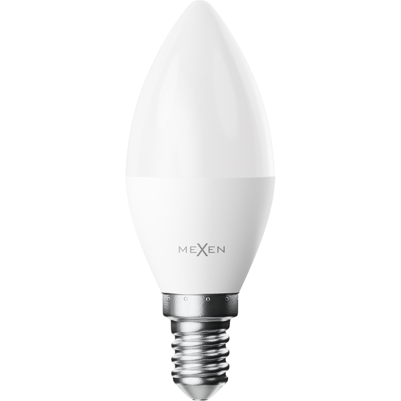 Mexen Nova LED žiarovka E14, C37, 7W, Teplá - 3000K, 735 lm - L102-E14-0730-01