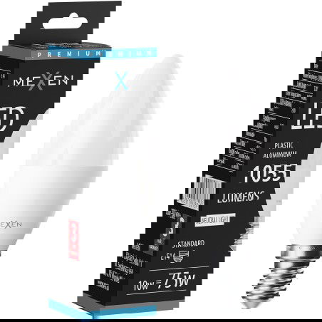 Mexen Nova LED žiarovka E14, C37, 10W, Neutrálna - 4000K, 1055 lm - L102-E14-1040-01