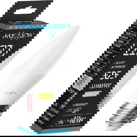 Mexen Nova LED žiarovka E27, C37, 5W, Teplá - 3000K, 525 lm - L102-E27-0530-01