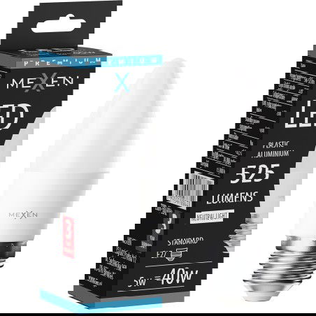 Mexen Nova LED žiarovka E27, C37, 5W, Neutrálna - 4000K, 525 lm - L102-E27-0540-01