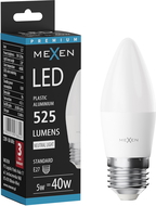 Mexen Nova LED žiarovka E27, C37, 5W, Neutrálna - 4000K, 525 lm - L102-E27-0540-01