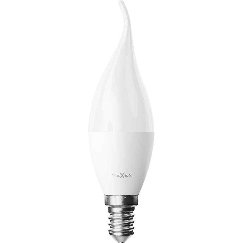 Mexen Nova LED žiarovka plameň E14, C37, 10W, Studená - 6500K, 1055 lm - L106-E14-1065-01