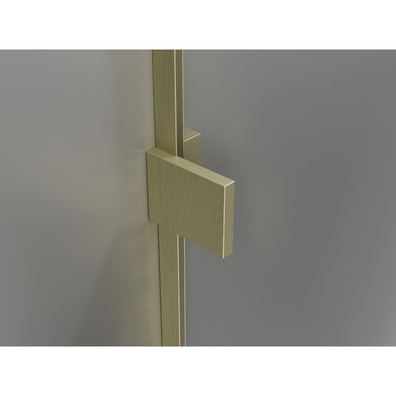 Mexen Lunar L Duo sprchové dvere otočné 170 cm, transparentné, zlaté matné - 834DL-170-000-55-00