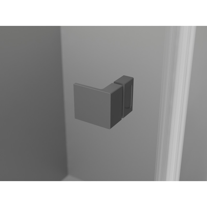 Mexen Lunar L Duo sprchové dvere otočné 150 cm, transparentné, gun metal - 834DL-150-000-95-00