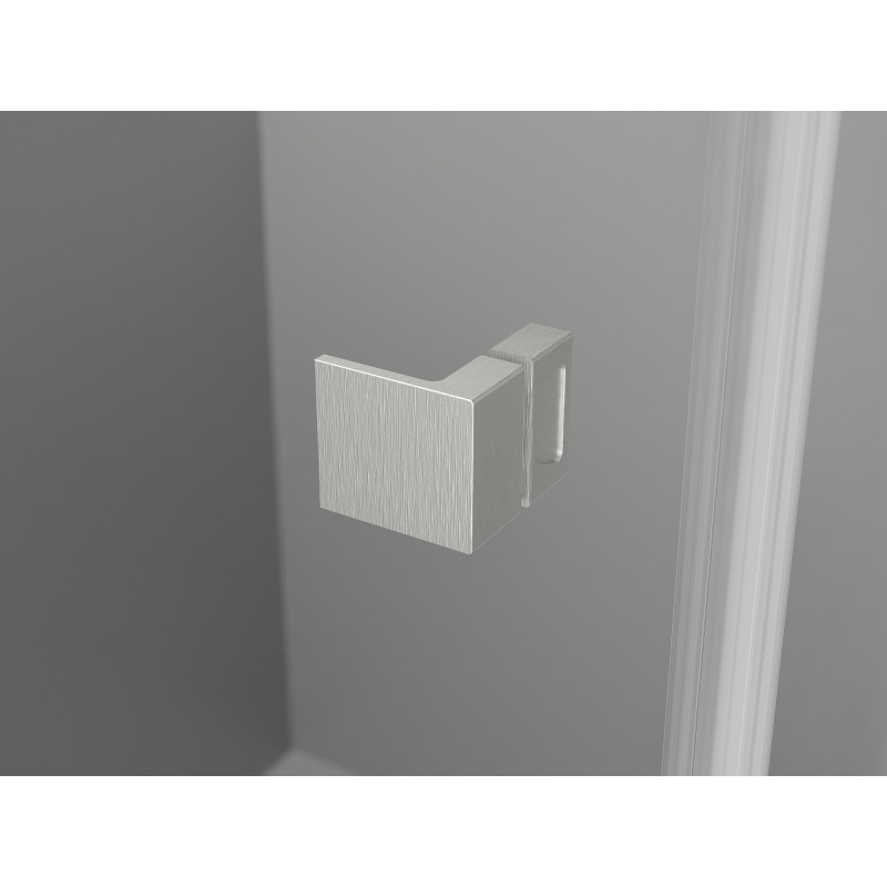 Mexen Lunar L Duo otočné sprchové dvere 150 cm, priehľadné, brúsený nikel - 834DL-150-000-97-00