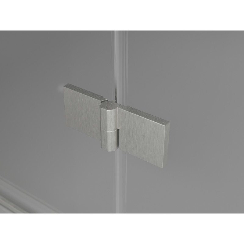 Mexen Lunar L Duo otočné sprchové dvere 150 cm, priehľadné, brúsený nikel - 834DL-150-000-97-00