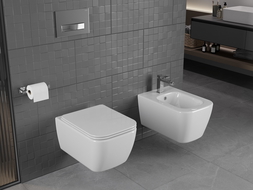 Mexen Stella miska WC Rimless s doskou s pomalým zatváraním slim, duroplast, biely lesk - 30680900