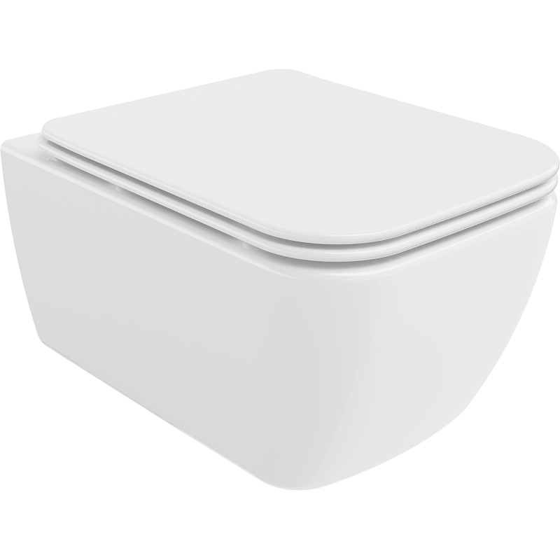 Mexen Stella wc misa Rimless s doskou pomaly zatvárajúcou slim, duroplast, biely lesk - 30680900