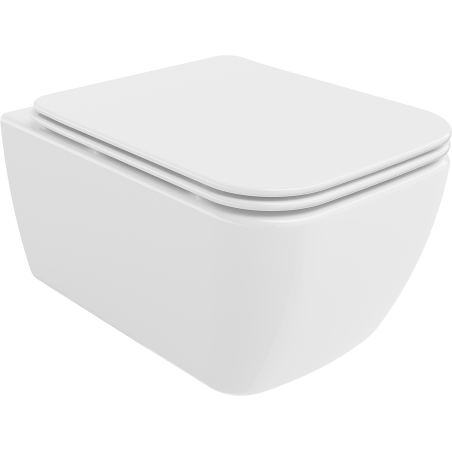 Mexen Stella wc misa Rimless s doskou pomaly zatvárajúcou slim, duroplast, biely lesk - 30680900