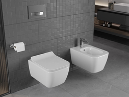 Mexen Stella WC misa Rimless s doskou pomaly padajúcou slim, duroplast, biely lesk - 30680800
