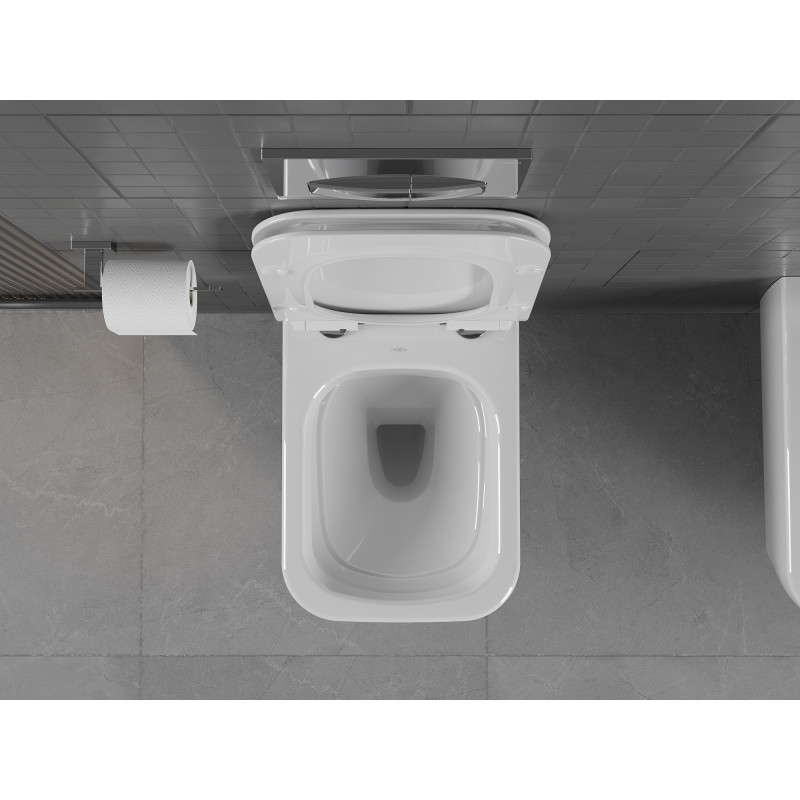 Mexen Stella WC misa Rimless s doskou pomaly padajúcou slim, duroplast, biely lesk - 30680800