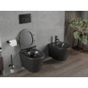 Mexen Rico WC misa Rimless s doskou so systémom tichého zatvárania slim, duroplast, čierna matná - 30720185