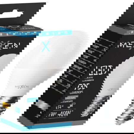 Mexen Nova LED žiarovka E14, G45, 7W, Studená - 6500K, 735 lm - L101-E14-0765-01