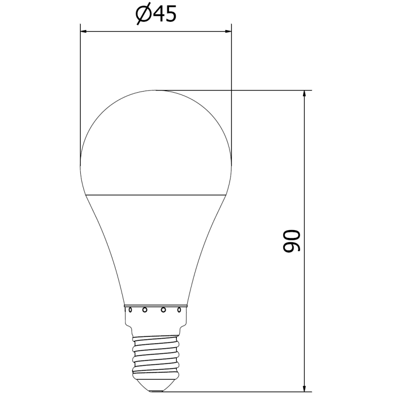 Mexen Nova LED žiarovka E14, G45, 9W, Neutrálna - 4000K, 945 lm - L101-E14-0940-01