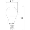 Mexen Nova LED žiarovka E14, G45, 9W, Neutrálna - 4000K, 945 lm - L101-E14-0940-01
