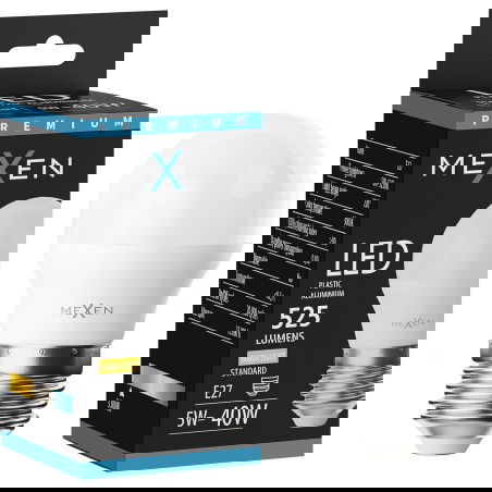 Mexen Nova LED žiarovka E27, G45, 5W, Teplá - 3000K, 525 lm - L101-E27-0530-01