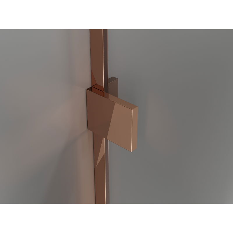 Mexen Lunar Duo sprchový kút s pántovými dverami pravý 105 x 90 cm, transparentný, ružové zlato - 834-105P-090L-60-00