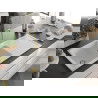 Mexen Andres granitový 1,5-komorový drez s odkvapkávačom 1000 x 500 mm, Biela, Sifón Zlatá - 6515101510-20-G