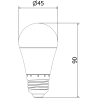 Mexen Nova LED žiarovka E27, G45, 10W, Teplá - 3000K, 1055 lm - L101-E27-1030-01