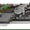 Mexen Andres granitový 1,5-komorový drez s odkvapkávačom 1000 x 500 mm, Šedá, Sifón Zlatá - 6515101510-71-G