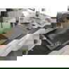 Mexen Andres granitový 1,5-komorový drez s odkvapkávačom 1000 x 500 mm, Šedá, Sifón Zlatá - 6515101510-71-G
