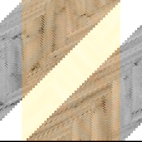 Mexen Buffalo vinylové panely rybia kosť 635 x 127 mm SPC 6,5 mm podložka 1,5 mm, 4 V-Špára, Dub