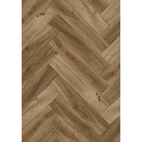 Mexen Amsterdam vinylové panely chevron 635 x 127 mm SPC 6,5 mm podložka 1,5 mm, 4 V-drážka, Dub - F1191-0635-127-505-4V1-01