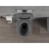Mexen Rico WC misa Rimless s pomaly zatvárajúcim slim sedadlom, duroplast, tmavo šedá matná - 30724071