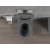 Mexen Rico WC misa Rimless s pomaly zatvárajúcou doskou slim, duroplast, tmavá sivá matná - 30724071