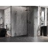 Mexen Lunar Duo sprchový kút, výklopné dvere pravé 75 x 70 cm, transparentné, brúsená gun gray - 834-075P-070L-66-00