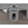 Mexen Rico miska WC Rimless s doskou so spomaleným sklápaním slim, duroplast, svetlosivá matná - 30724061