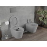 Mexen Rico miska WC Rimless s doskou so spomaleným sklápaním slim, duroplast, svetlosivá matná - 30724061