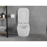 Mexen Elis miska wc Rimless so záchodovou doskou Slim pomaly sklápajúcou, duroplast, biely lesk - 30910700