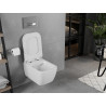 Mexen Elis miska wc Rimless so záchodovou doskou Slim pomaly sklápajúcou, duroplast, biely lesk - 30910700