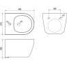 Mexen Carmen závesný bidet, biela- 35884900