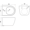 Mexen Carmen závesný bidet, biely - 35884900