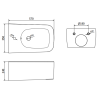 Mexen York závesný bidet, biela- 35115500