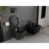 Mexen Madox WC misa Rimless so sklopnou, pomaly zatváracou doskou slim, duroplast, čierna matná - 30154070